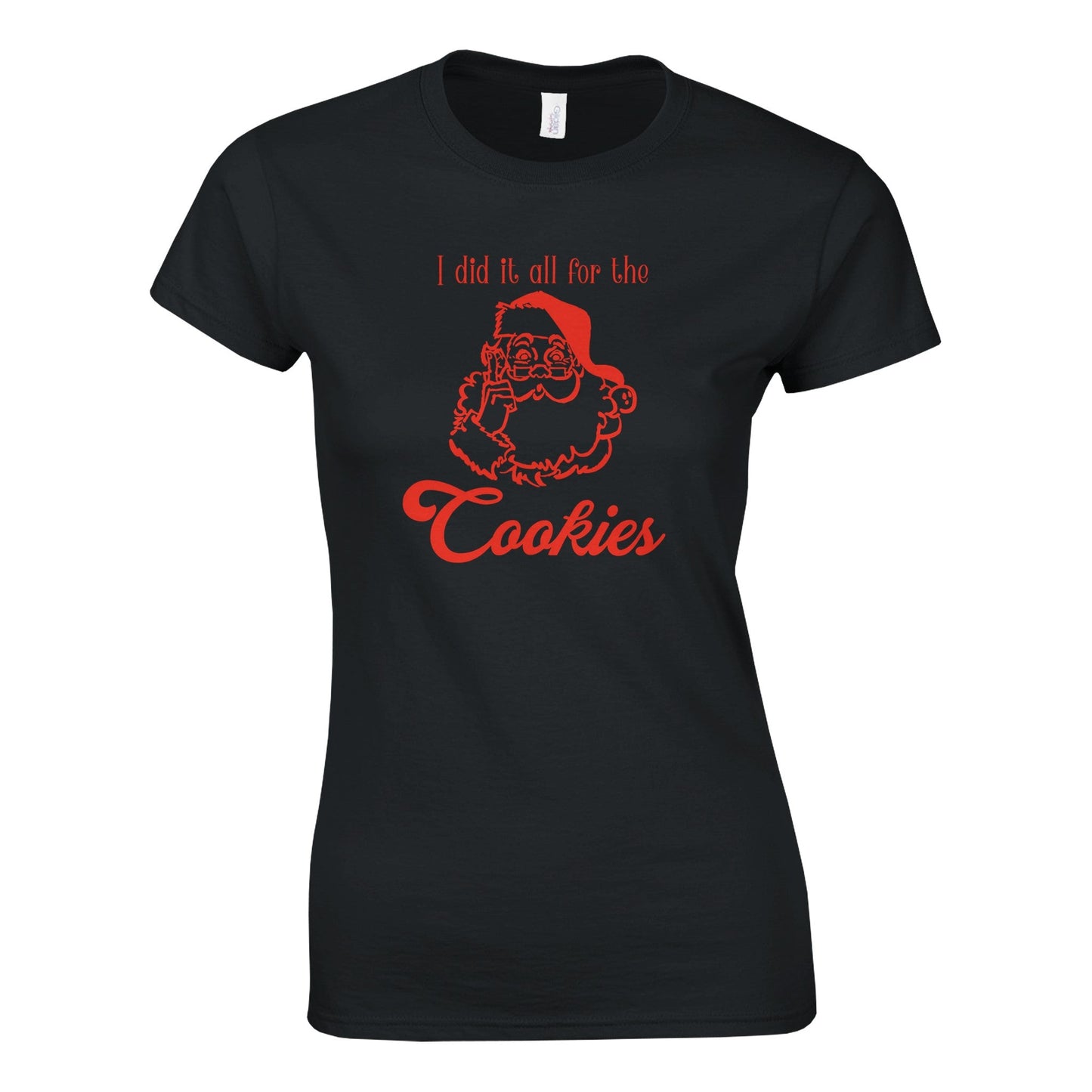 Santa Cookies Classic Womens Crewneck T-shirt | Gildan® 64000L