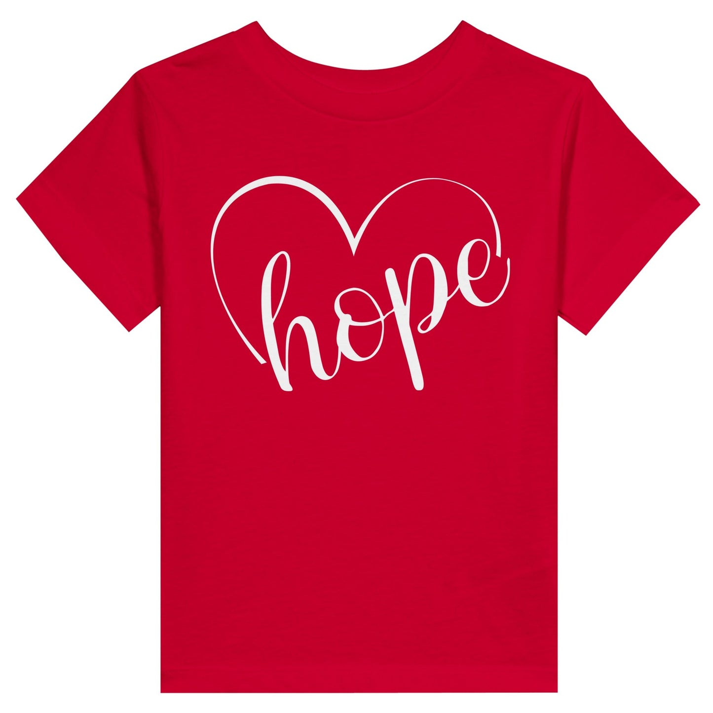 Hope with a Heart Toddler Staple T-Shirt | Bella + Canvas 3001T