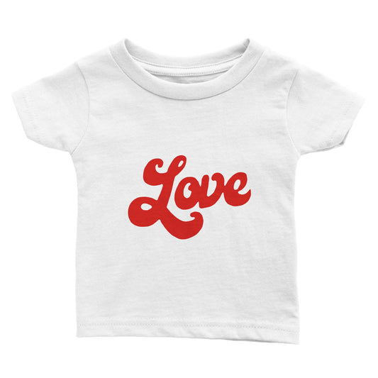 Love, In Cursive, Classic Baby Crewneck T-shirt