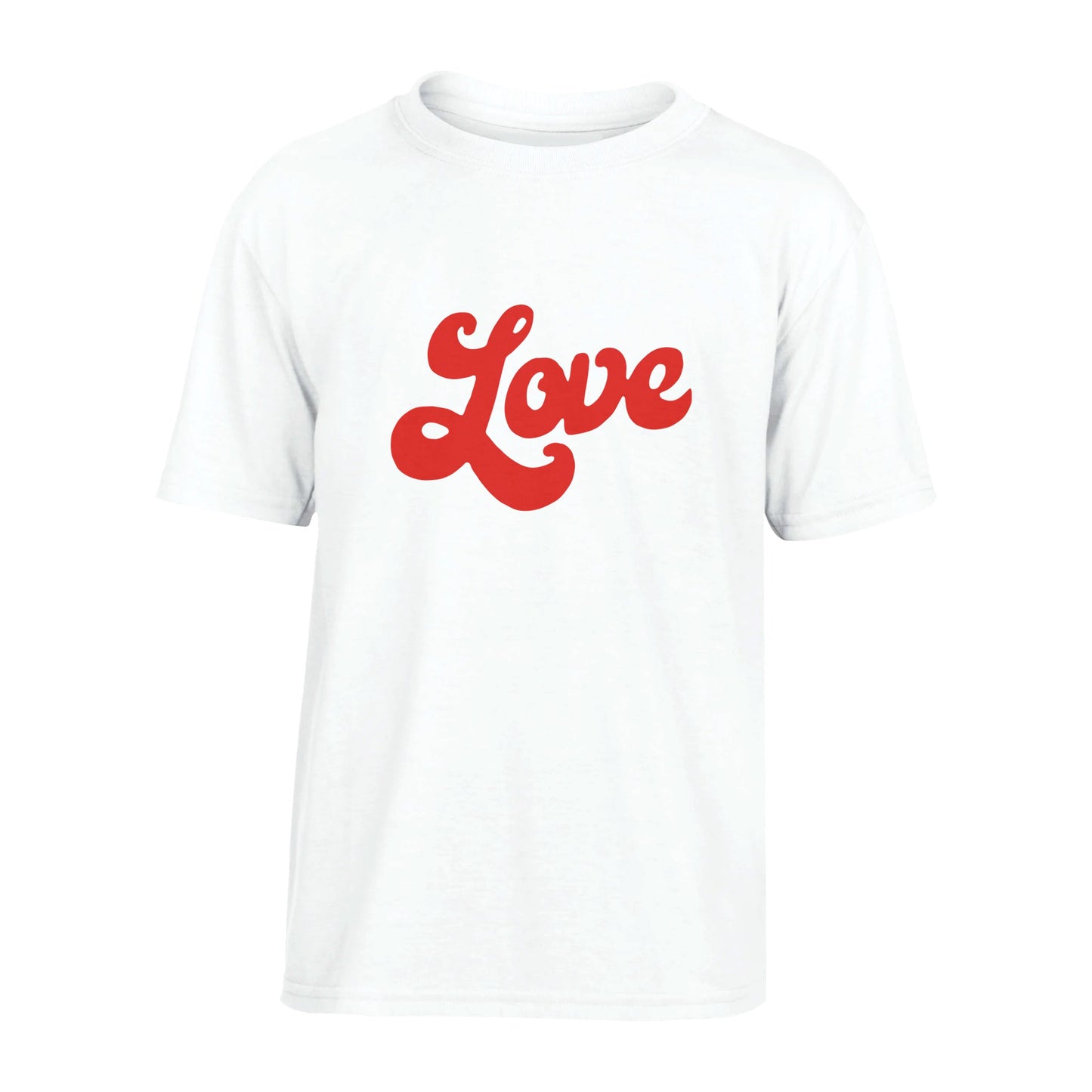 Love, In Cursive, Performance Kids Crewneck T-shirt