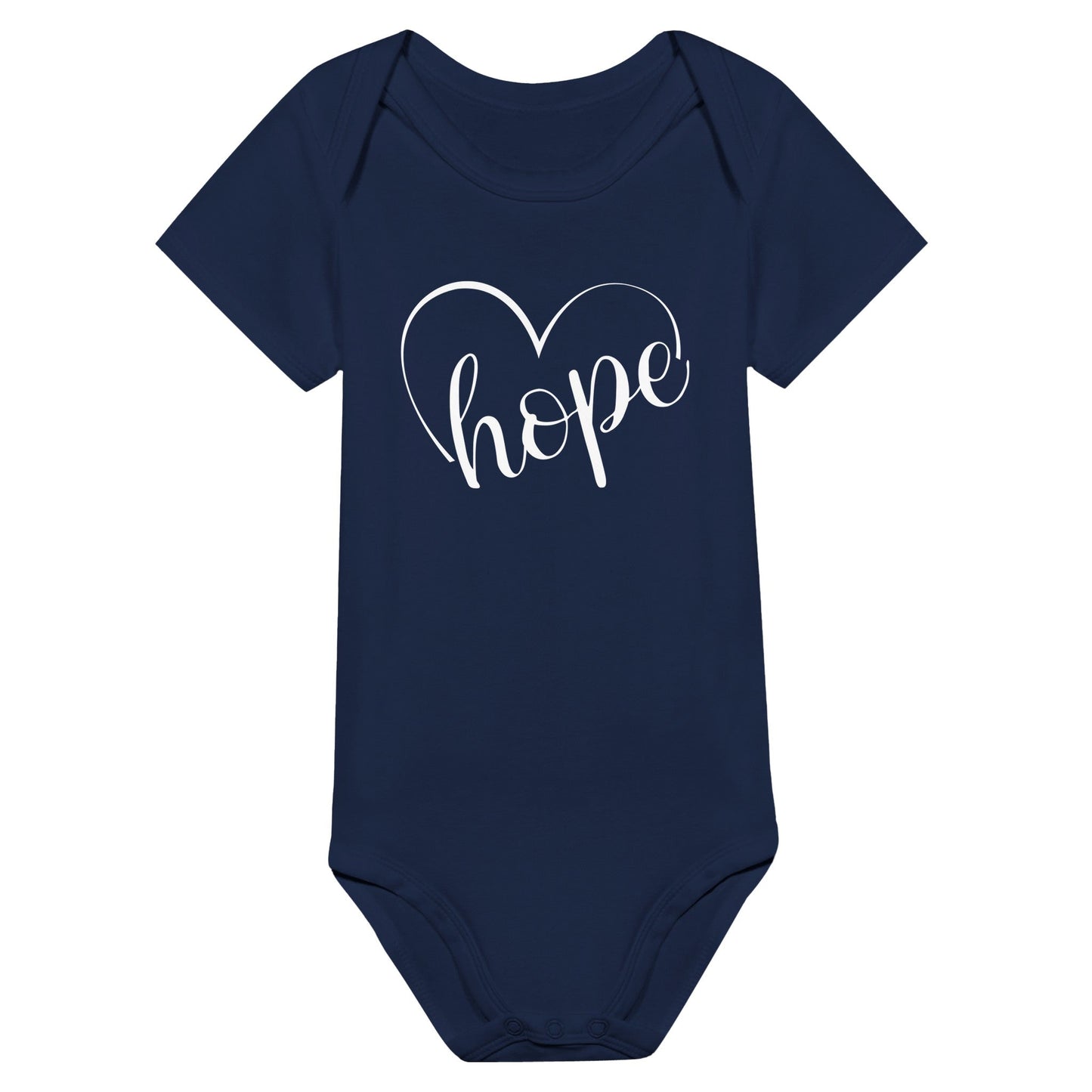 Hope with a Heart Classic Baby Short Sleeve Bodysuit