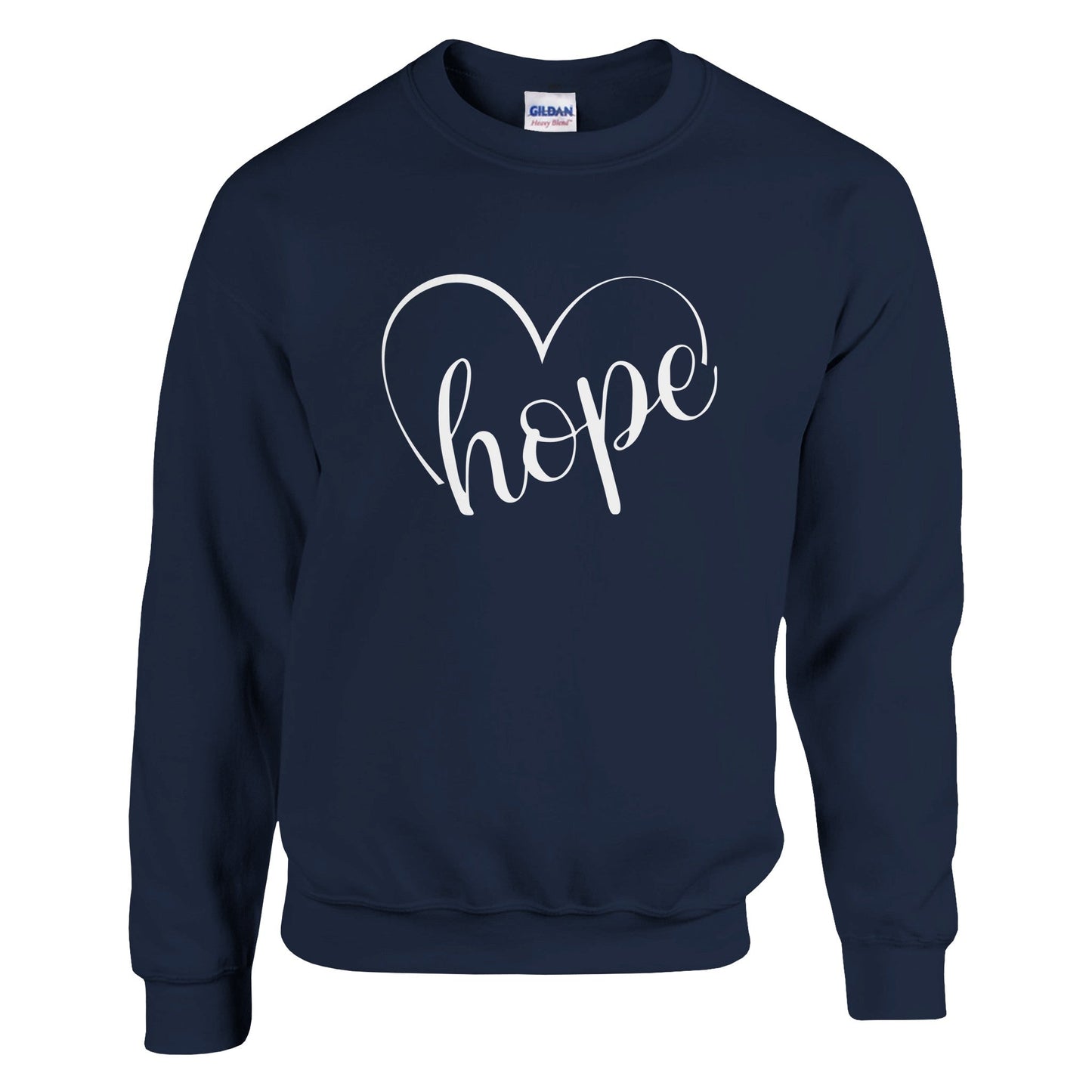 Hope with a Heart Classic Unisex Crewneck Sweatshirt | Gildan® 18000